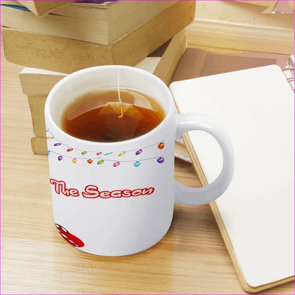 Tis The Season [Made in USA] Christmas Ceramic Full Wrap Print Coffee Mug - mug at TFC&H Co.