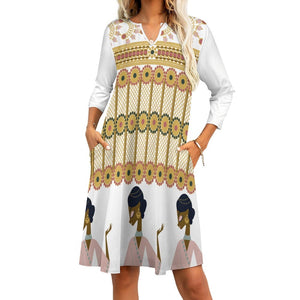 - Touch of India 7-point sleeve dress - 4 colors - womens dress at TFC&H Co.