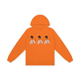 Persimmon Orange - Touch of India Basic 100% Cotton Hoodie - womens hoodie at TFC&H Co.