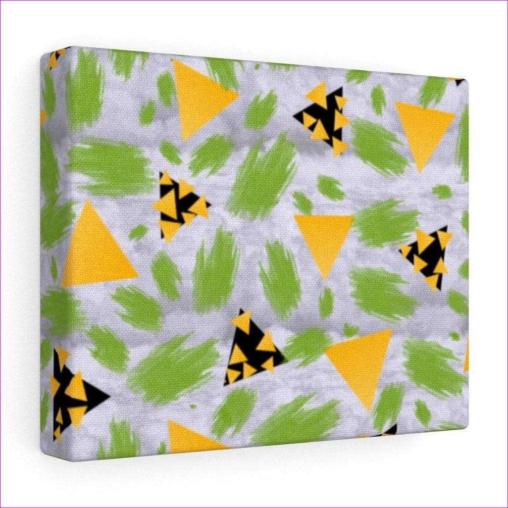 10″ × 8″ Stretched Canvas (1.5") Triangle Thrown Stretched canvas - painting at TFC&H Co.