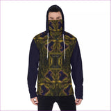 multi-colored - Tribalist 2 Men's Fur Lined Pullover Hoodie With Mask - Mens Hoodies at TFC&H Co.