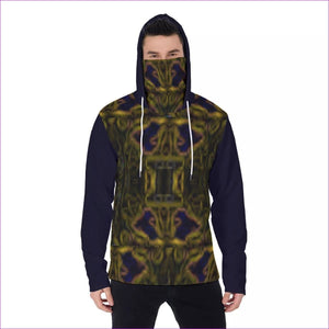 multi-colored - Tribalist 2 Men's Fur Lined Pullover Hoodie With Mask - Mens Hoodies at TFC&H Co.