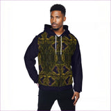 multi-colored - Tribalist 2 Men's Heavy Fleece Raglan Zip Up Hoodie With Pocket - mens hoodie at TFC&H Co.