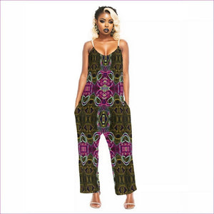 multi-colored - Tribalist Women's Loose Cami Jumpsuit - womens jumpsuit at TFC&H Co.