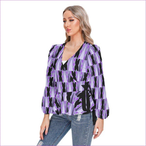 Purple Tribe Women's Long Sleeve Blouse - women's blouse at TFC&H Co.