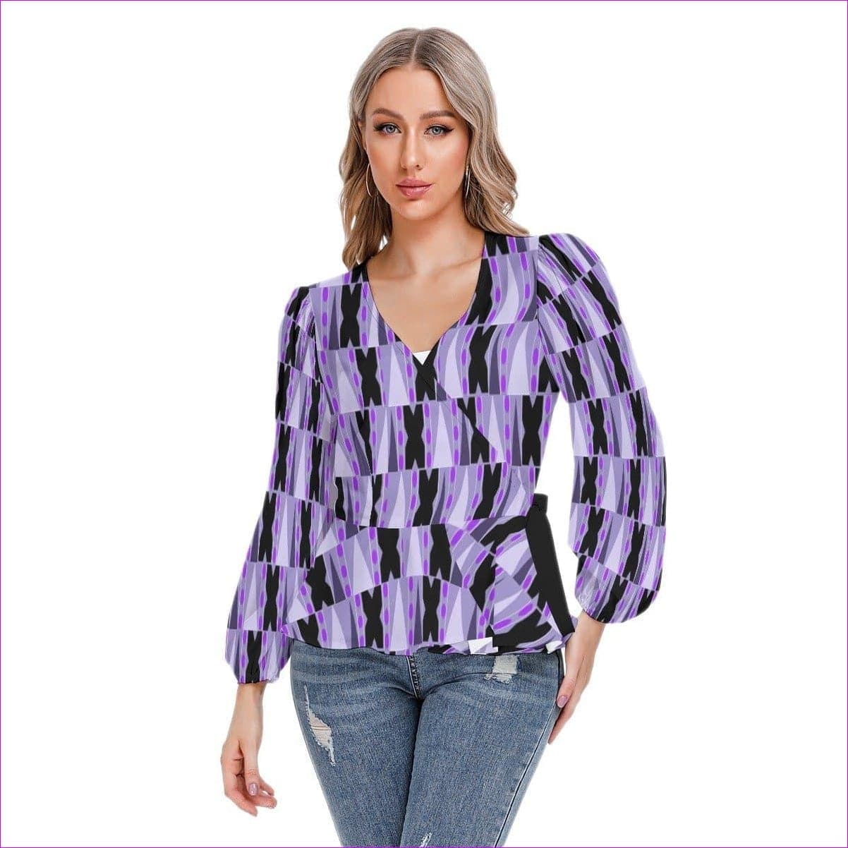 Tribe Women's Long Sleeve Blouse - women's blouse at TFC&H Co.