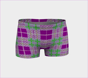 - Tribute to Plaid Short Shorts - Purple - Womens Shorts at TFC&H Co.