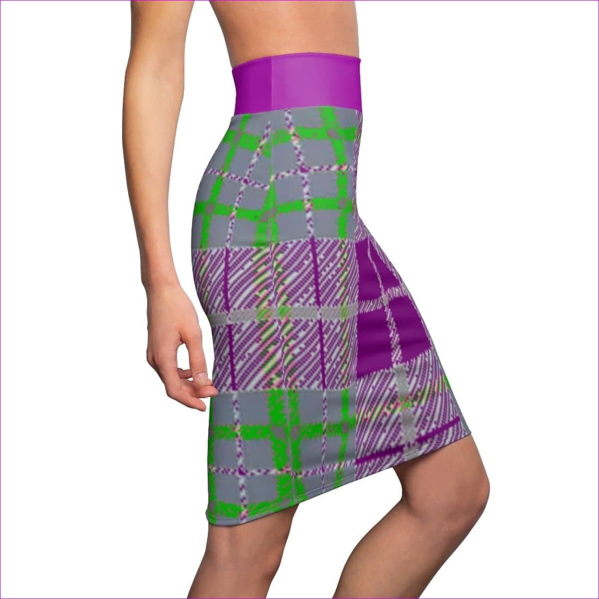 - Tribute to Plaid Women's Pencil Skirt- Ships from The US - womens skirt at TFC&H Co.