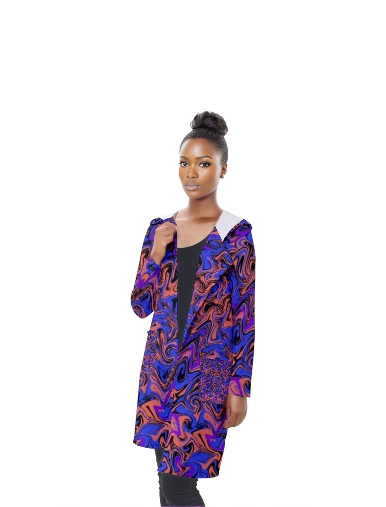 Trip Trip Hooded Pocket Cardigan - women's cardigan at TFC&H Co.
