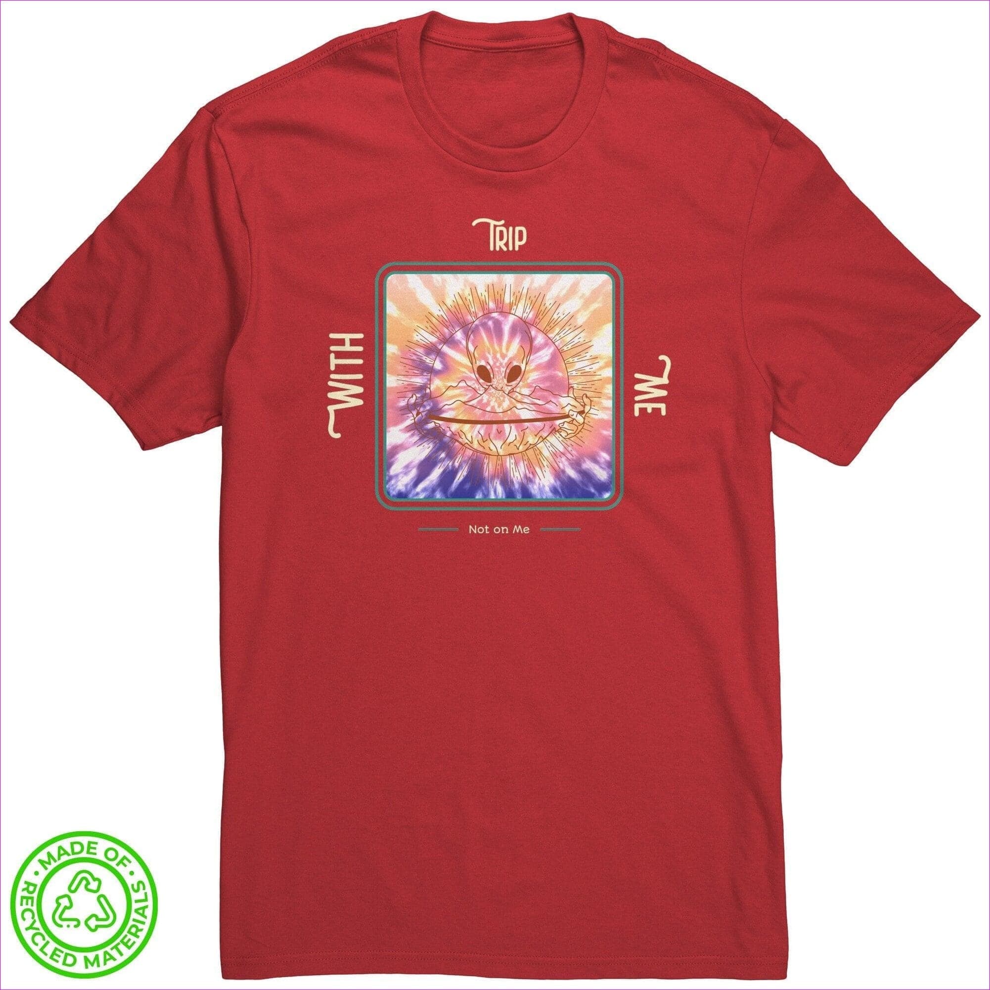 Ruby Red - Trip with Me Not On Me Recycled Fabric Unisex Tee - Unisex T-Shirt at TFC&H Co.