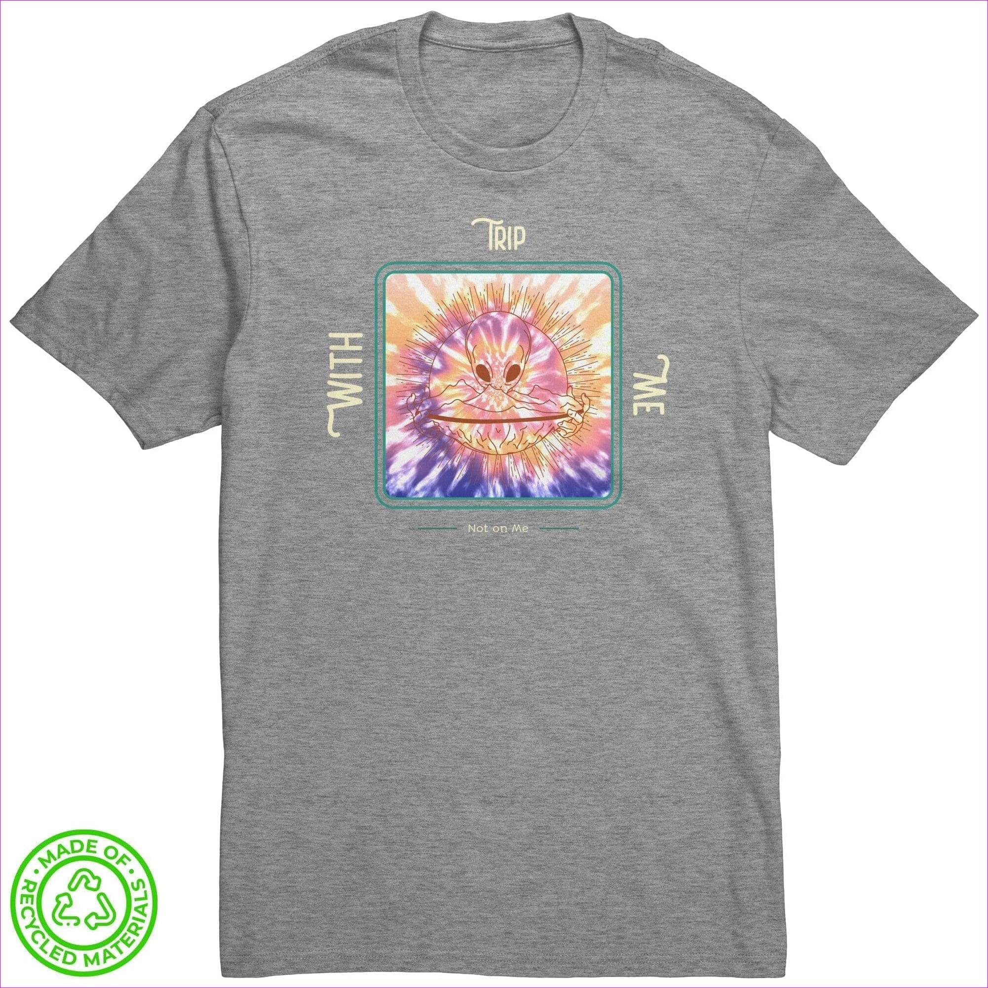 Light Heather Grey - Trip with Me Not On Me Recycled Fabric Unisex Tee - Unisex T-Shirt at TFC&H Co.