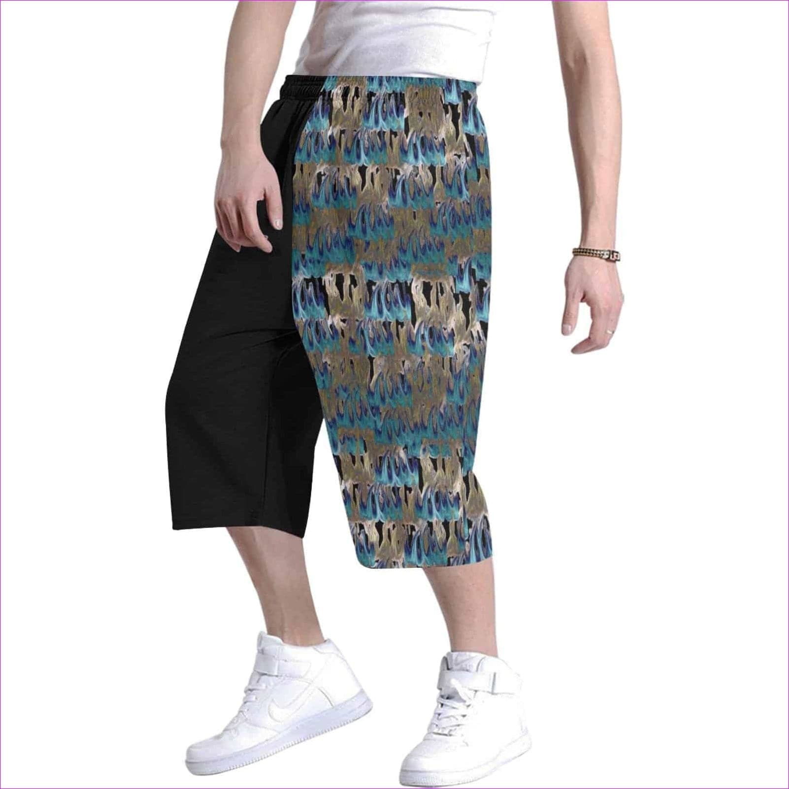 TSWG Flame Men's All Over Print Baggy Shorts (Model L37) - TSWG Flame Baggy Shorts for Men - 2 Styles - mens shorts at TFC&H Co.
