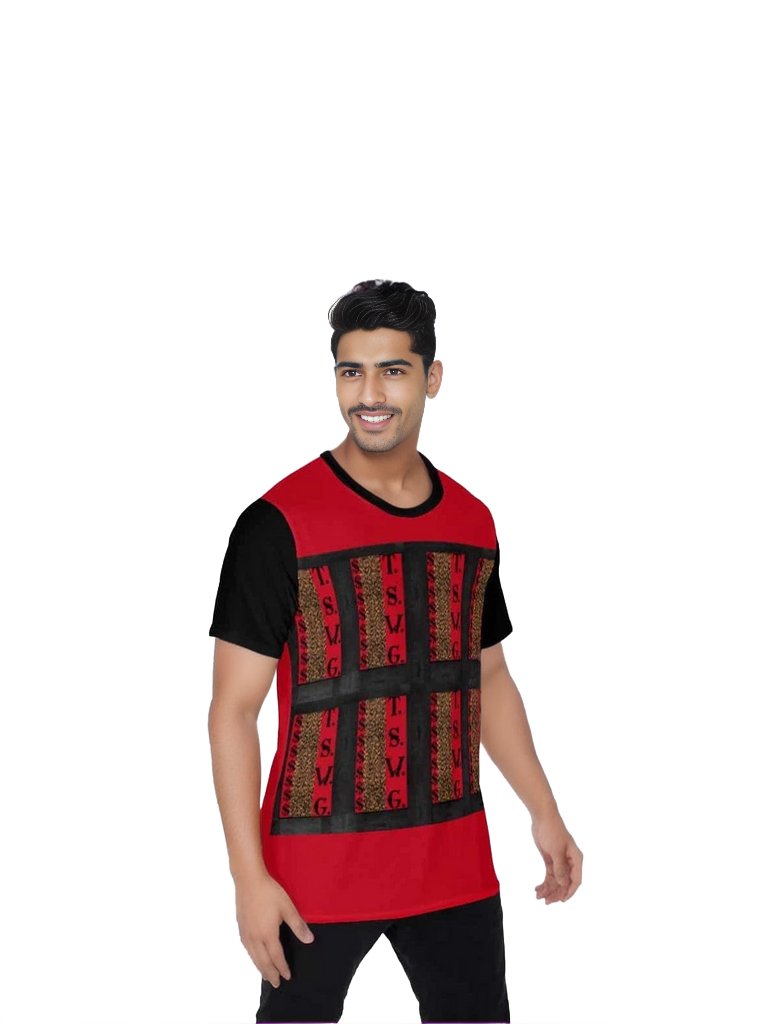 red TSWG Money Men's O-Neck T-Shirt - Red - Men's T-Shirts at TFC&H Co.