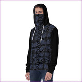 black/blue - TSWG (Tough Smooth Well Groomed) Aros Men's Hoodie w/ Built in Mask - mens hoodie at TFC&H Co.