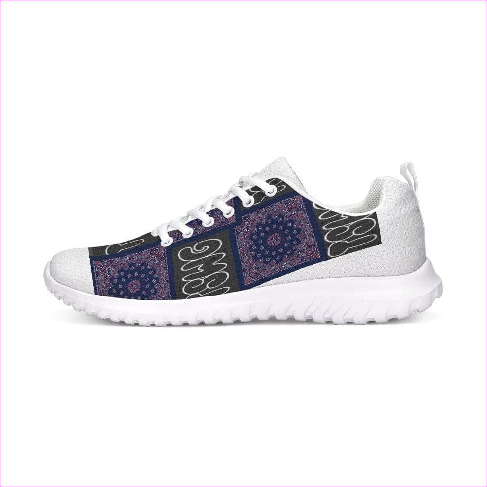 white TSWG (Tough Smooth Well Groomed) Bandanna Branded Athletic Shoe - men's shoe at TFC&H Co.