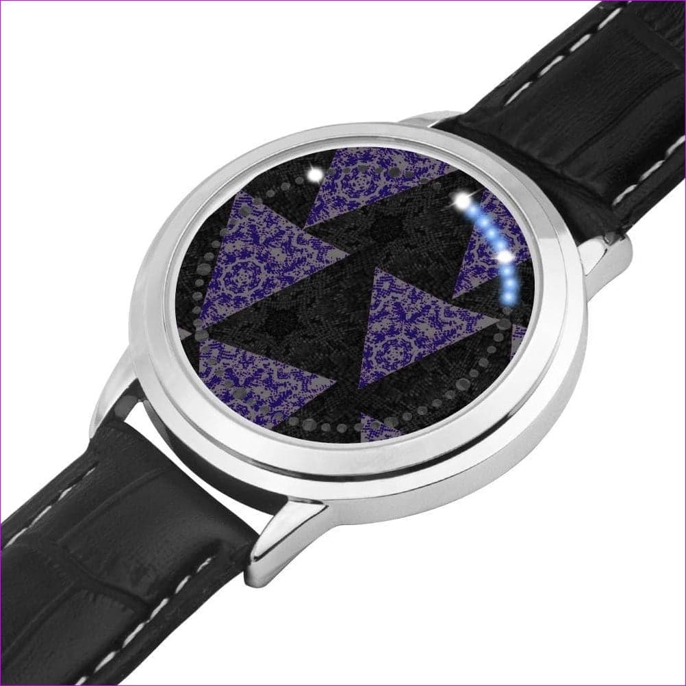 White LED display - diameter - 43mm TSWG (Tough Smooth Well Groomed) Blue Snakeskin Time Collection - watch at TFC&H Co.