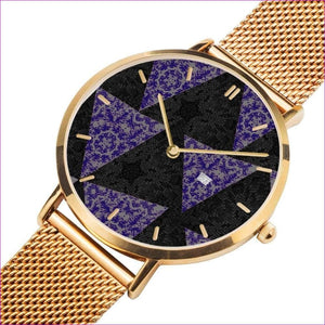 Gold TSWG (Tough Smooth Well Groomed) Blue Snakeskin Time Collection - watch at TFC&H Co.
