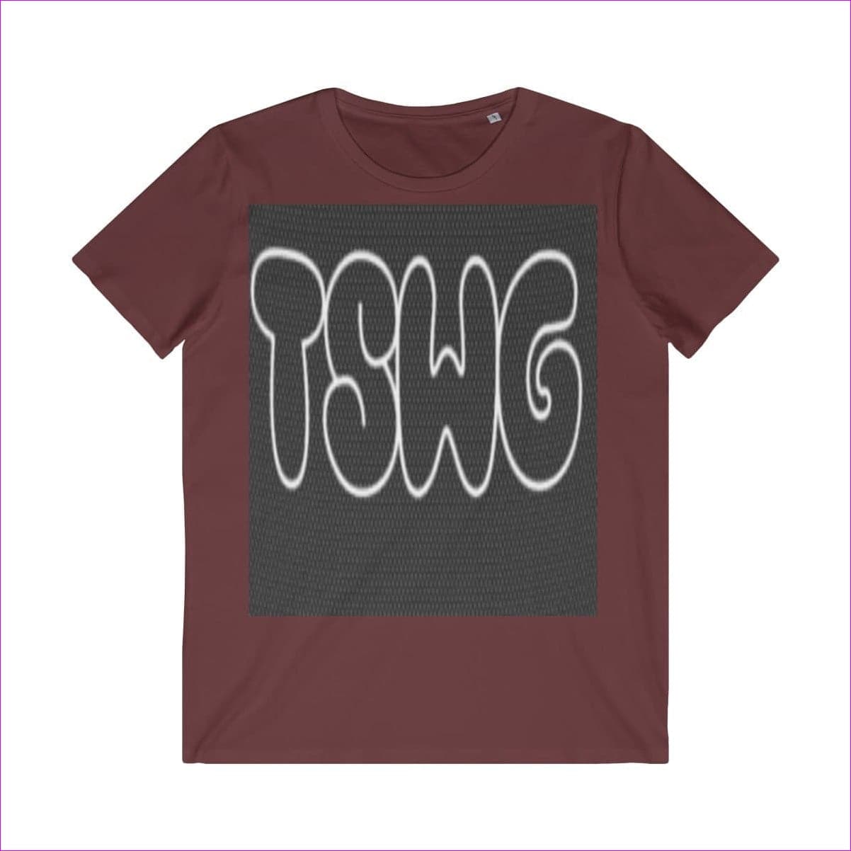Burgundy TSWG ( Tough Smooth Well Groomed) Men's Organic Tee - T-Shirt at TFC&H Co.