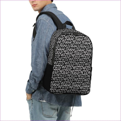 TSWG (Tough Smooth Well Groomed) Repeat - Black Large Backpack - backpack at TFC&H Co.