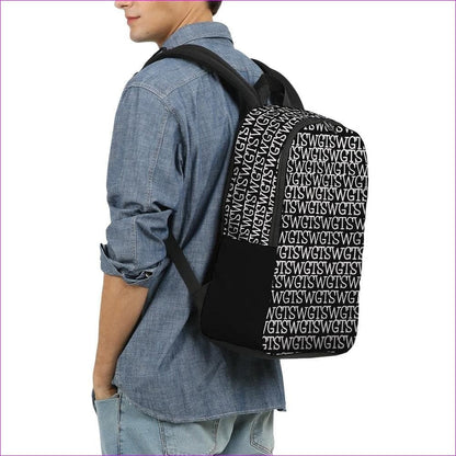 TSWG (Tough Smooth Well Groomed) Repeat - Black Large Backpack - backpack at TFC&H Co.