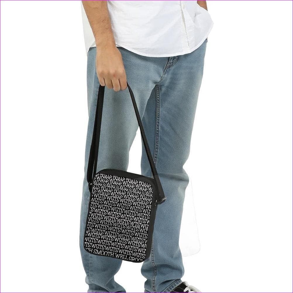 TSWG (Tough Smooth Well Groomed) Repeat - Black Messenger Pouch - messenger pouch at TFC&H Co.
