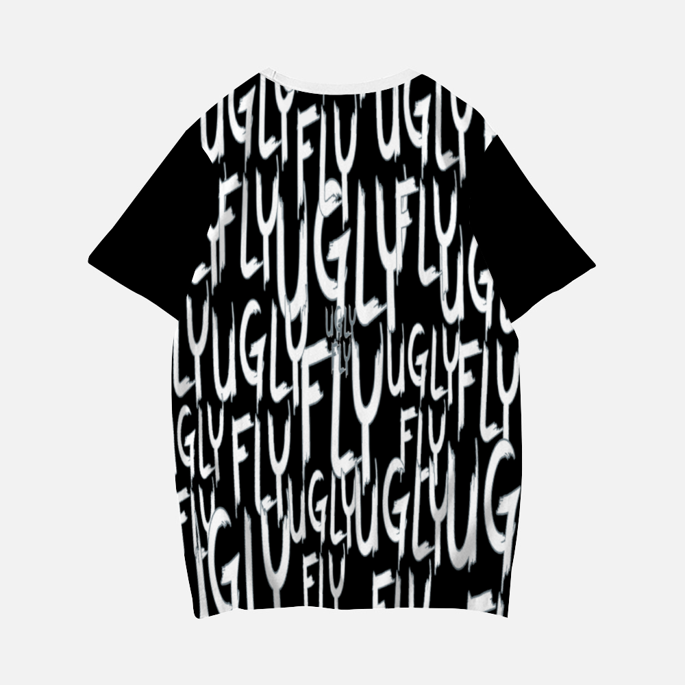 - Ugly Fly Fleece Milk Silk Fabric Unisex Short Sleeve T-Shirt - Black - unisex t-shirt at TFC&H Co.