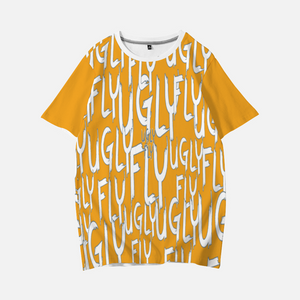 - Ugly Fly Fleece Milk Silk Fabric Unisex Short Sleeve T-Shirt -Orange - unisex t-shirt at TFC&H Co.
