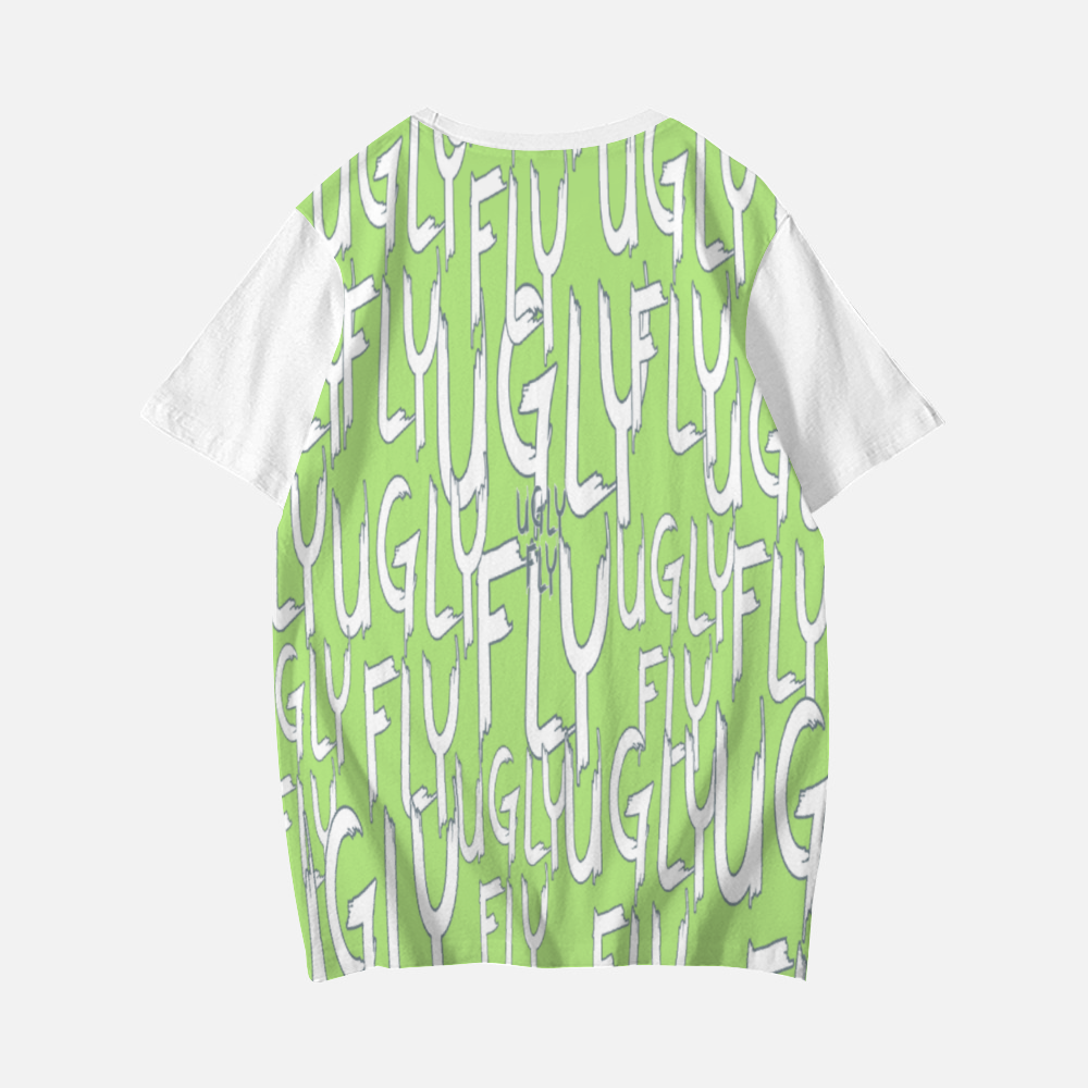 - Ugly Fly Fleece Milk Silk Fabric Unisex Short Sleeve T-Shirt - Winter Fresh Green - unisex t-shirt at TFC&H Co.
