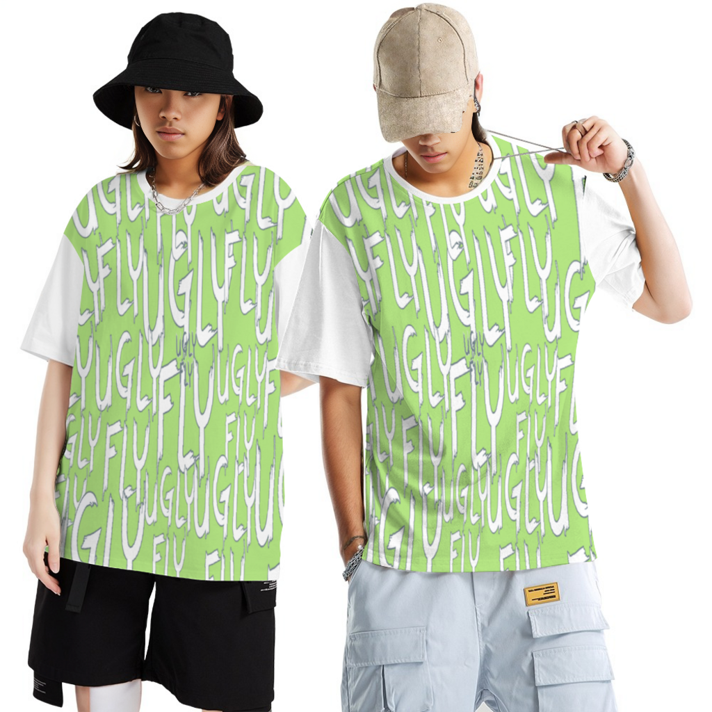 - Ugly Fly Fleece Milk Silk Fabric Unisex Short Sleeve T-Shirt - Winter Fresh Green - unisex t-shirt at TFC&H Co.