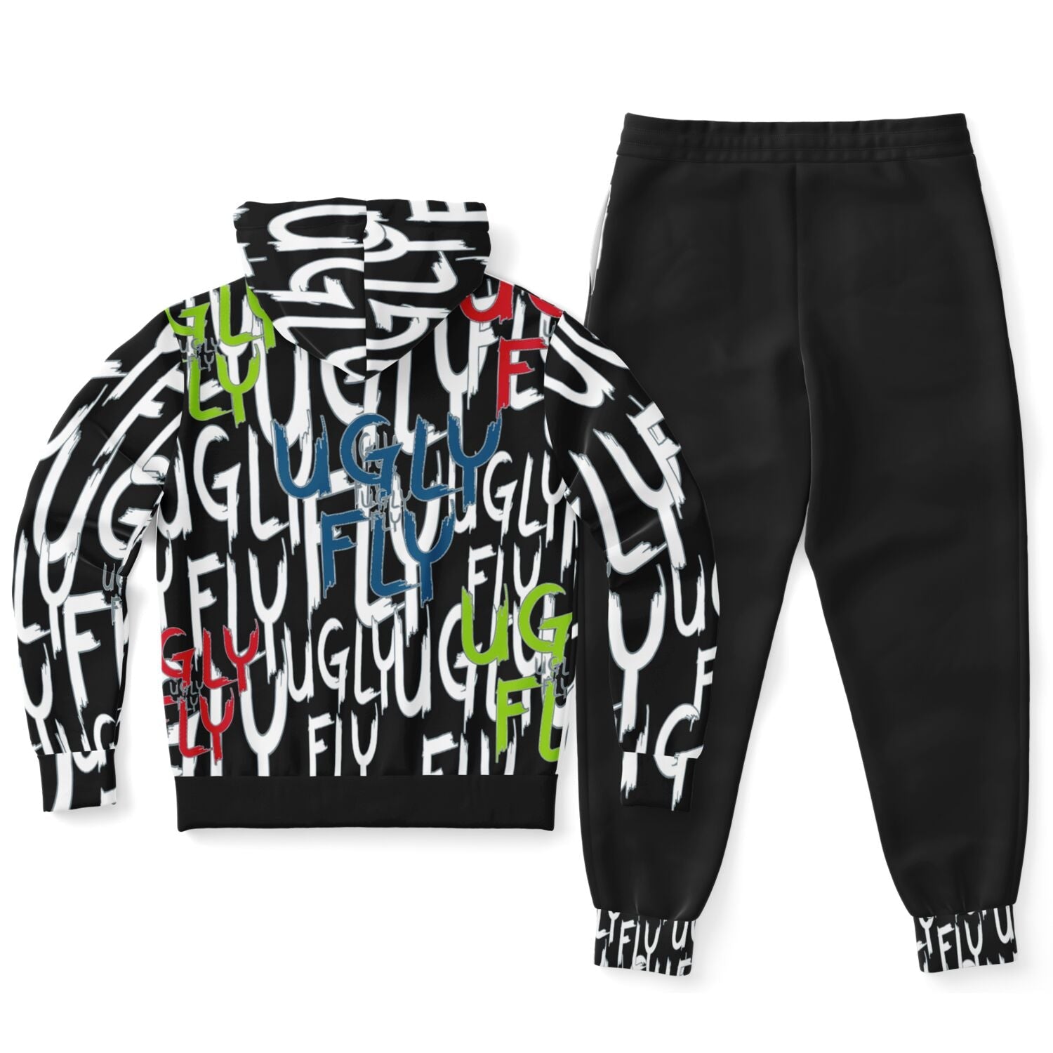 - Ugly Fly Premium Fashion Jogging Suit - Fashion Ziphoodie & Jogger - AOP at TFC&H Co.