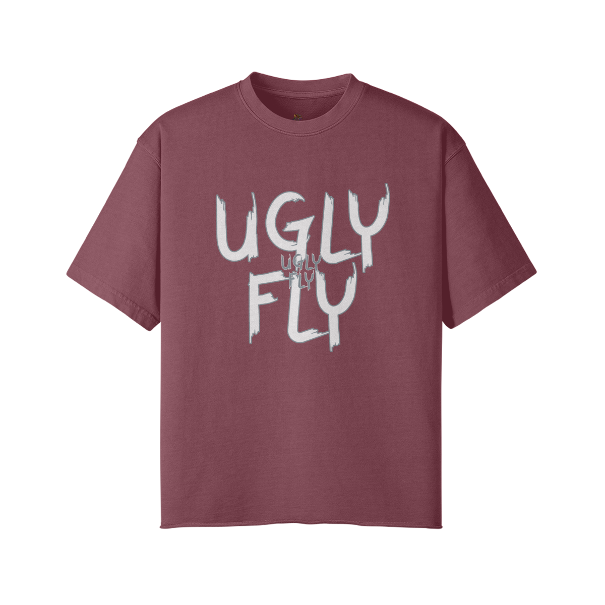 Cameo Brown - Ugly Fly Unisex Faded Raw Hem T-shirt - Unisex T-Shirt at TFC&H Co.