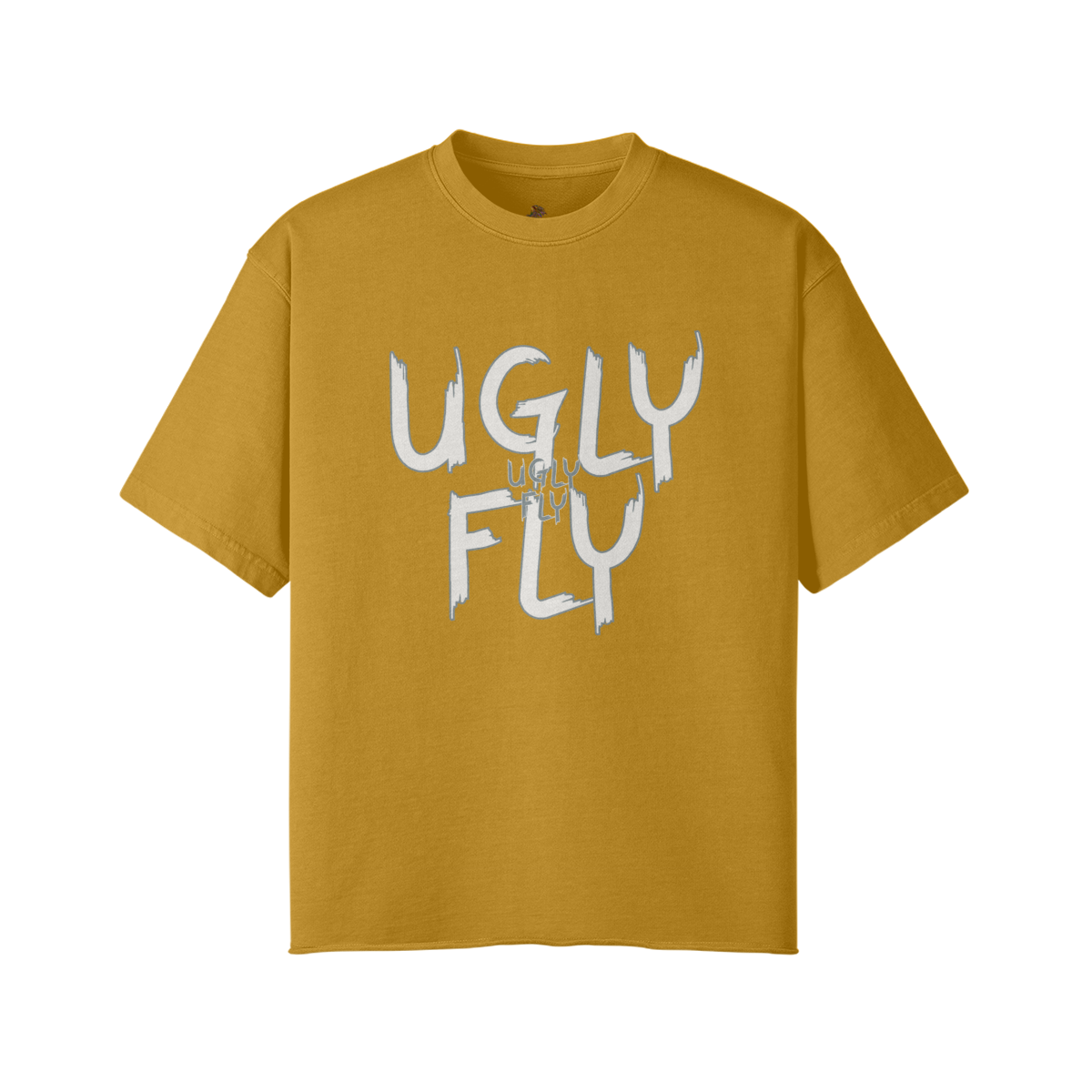 Vintage Yellow - Ugly Fly Unisex Faded Raw Hem T-shirt - Unisex T-Shirt at TFC&H Co.