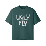 Vintage Green - Ugly Fly Unisex Faded Raw Hem T-shirt - Unisex T-Shirt at TFC&H Co.