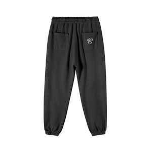 Black - Ugly Fly Unisex Super Heavyweight Washed Baggy Sweatpants - unisex sweatpants at TFC&H Co.