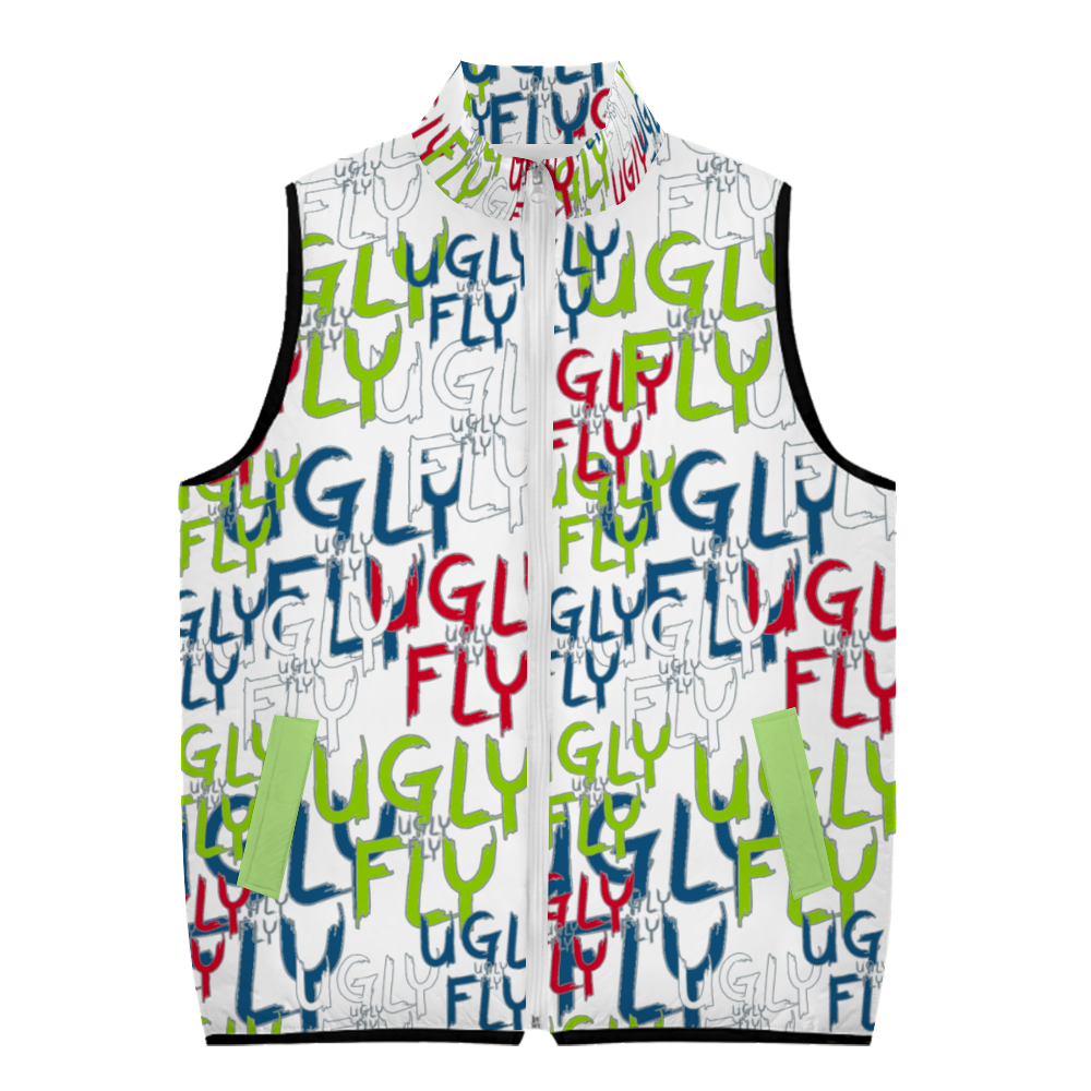 - Ugly Fly Unisex Windproof Full-Zip Bubble Cotton Vests - unisex vest at TFC&H Co.