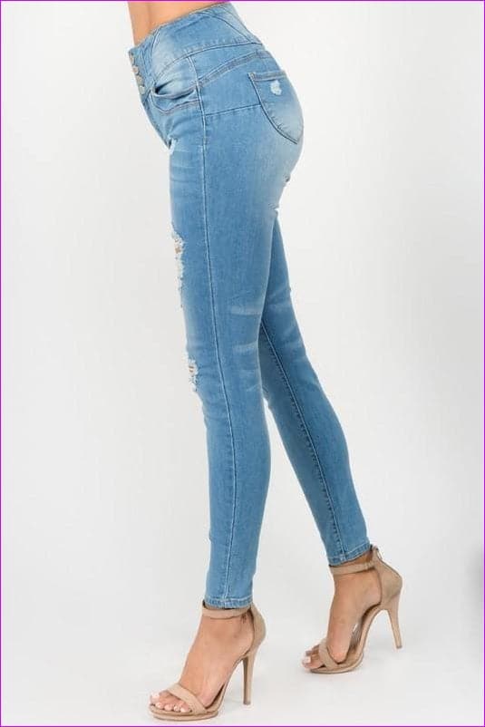Ultra High Rise Ripped Jeans - women's jeans at TFC&H Co.