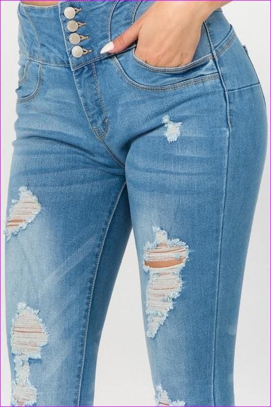 Ultra High Rise Ripped Jeans - women's jeans at TFC&H Co.