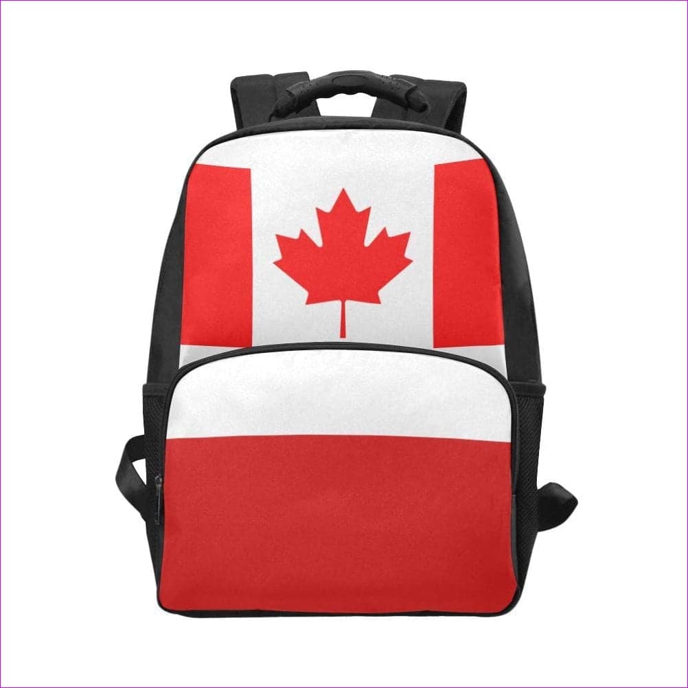 One Size Ca flag Laptop Backpack (Model 1663) US, ZA, CA Flag Laptop Backpack - backpack at TFC&H Co.