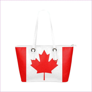One Size canada-flag Leather Tote Bag (Model 1651) (Big) - US, ZA, CA Flag Leather Tote - handbag at TFC&H Co.