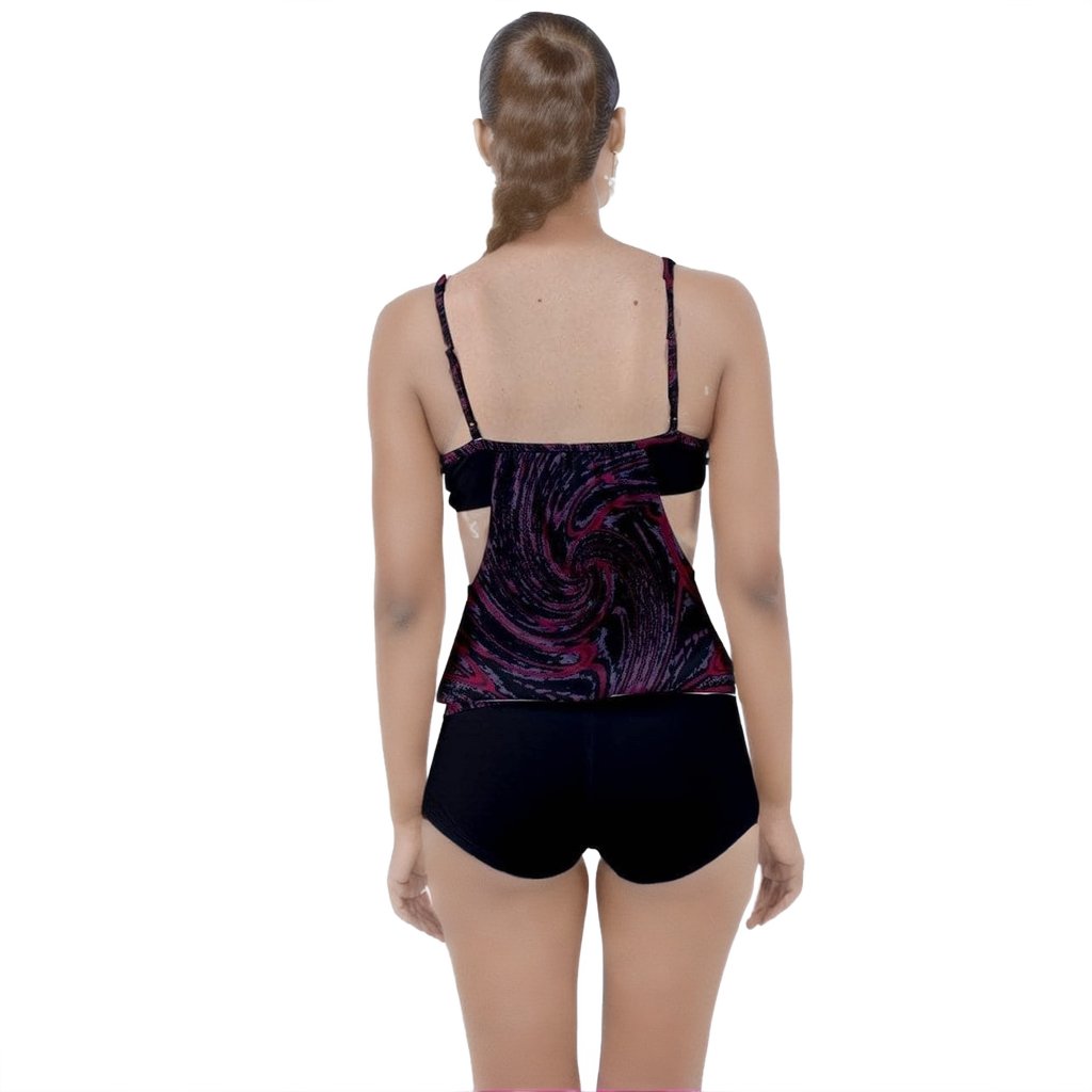 - Velvet Boyleg Tankini Set - womens one piece swimsuit at TFC&H Co.