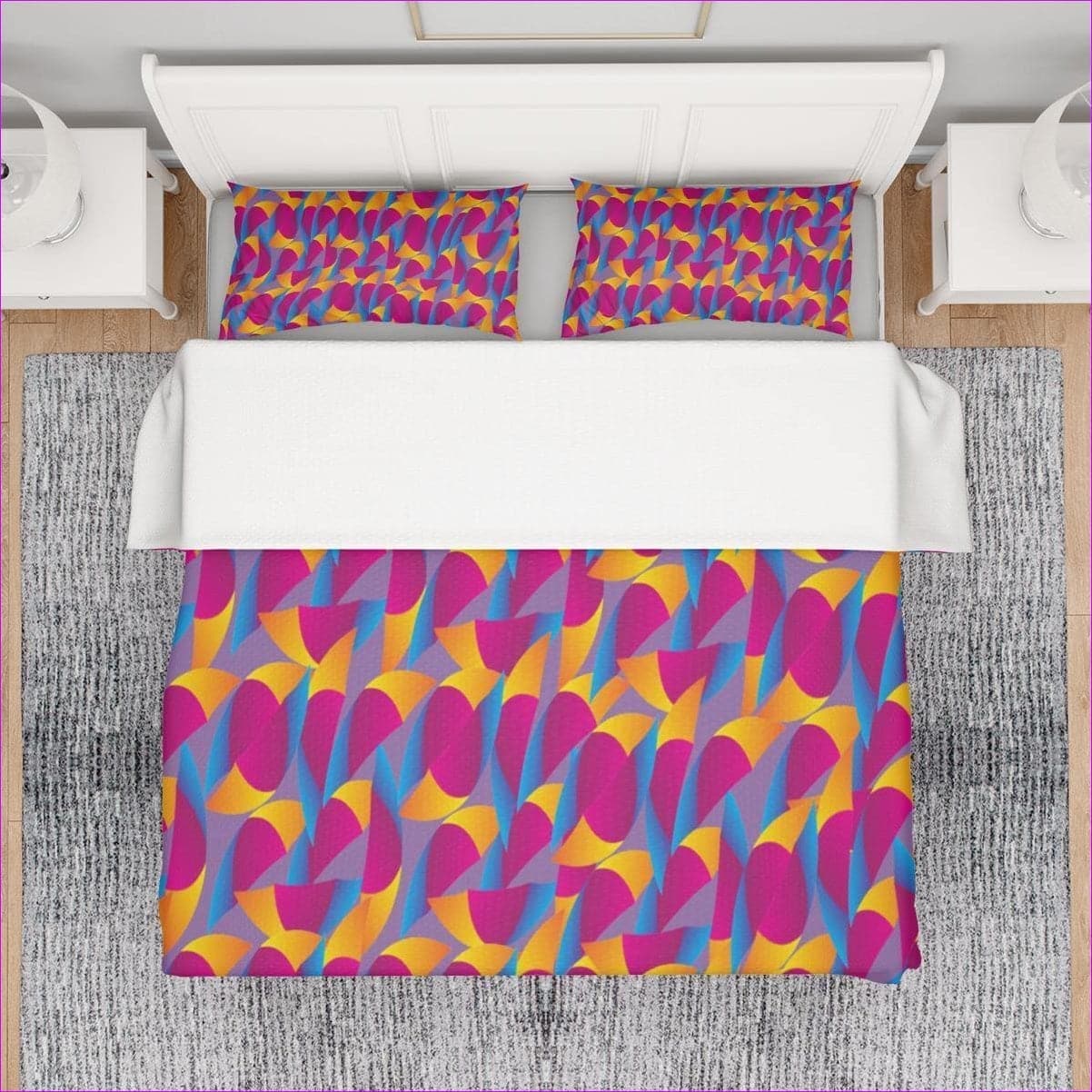 multi-colored - Vibrant Thang Home Three Piece Duvet Cover Set - bedding at TFC&H Co.