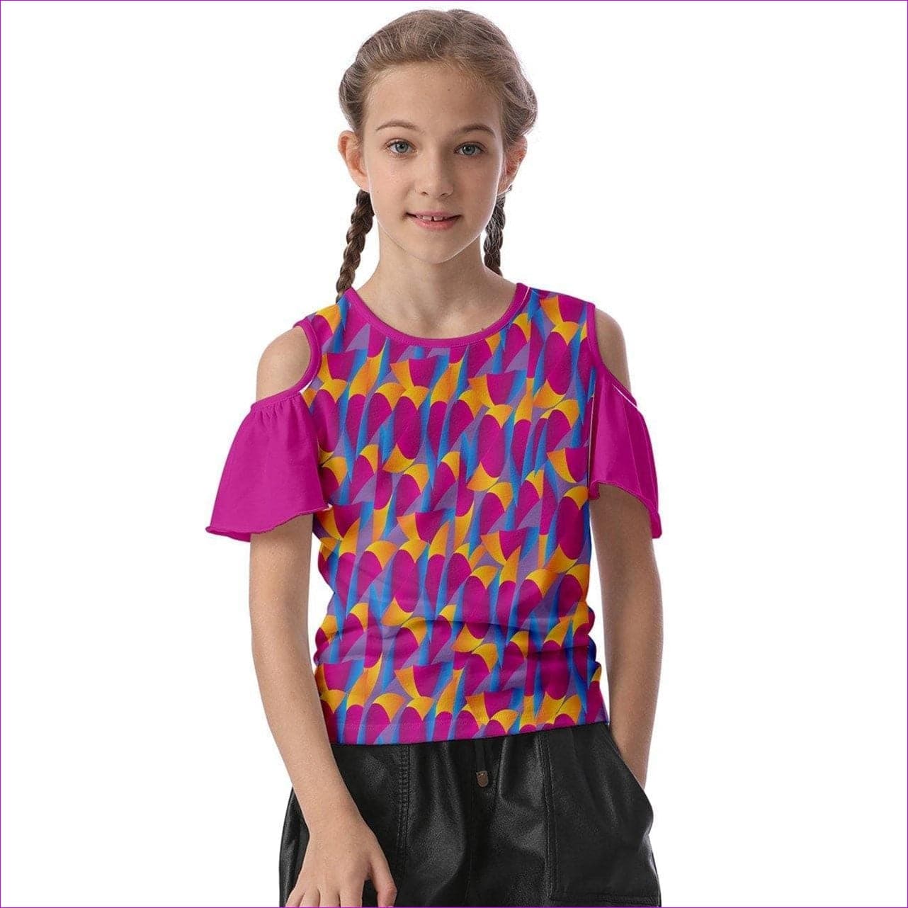 Vibrant Thang Kids Butterfly Cutout Tee - kid's top at TFC&H Co.