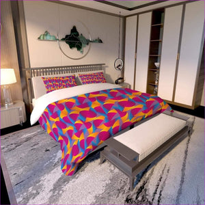 multi-colored Vibrant Thang Quilt & Pillow Case Set - bedding at TFC&H Co.