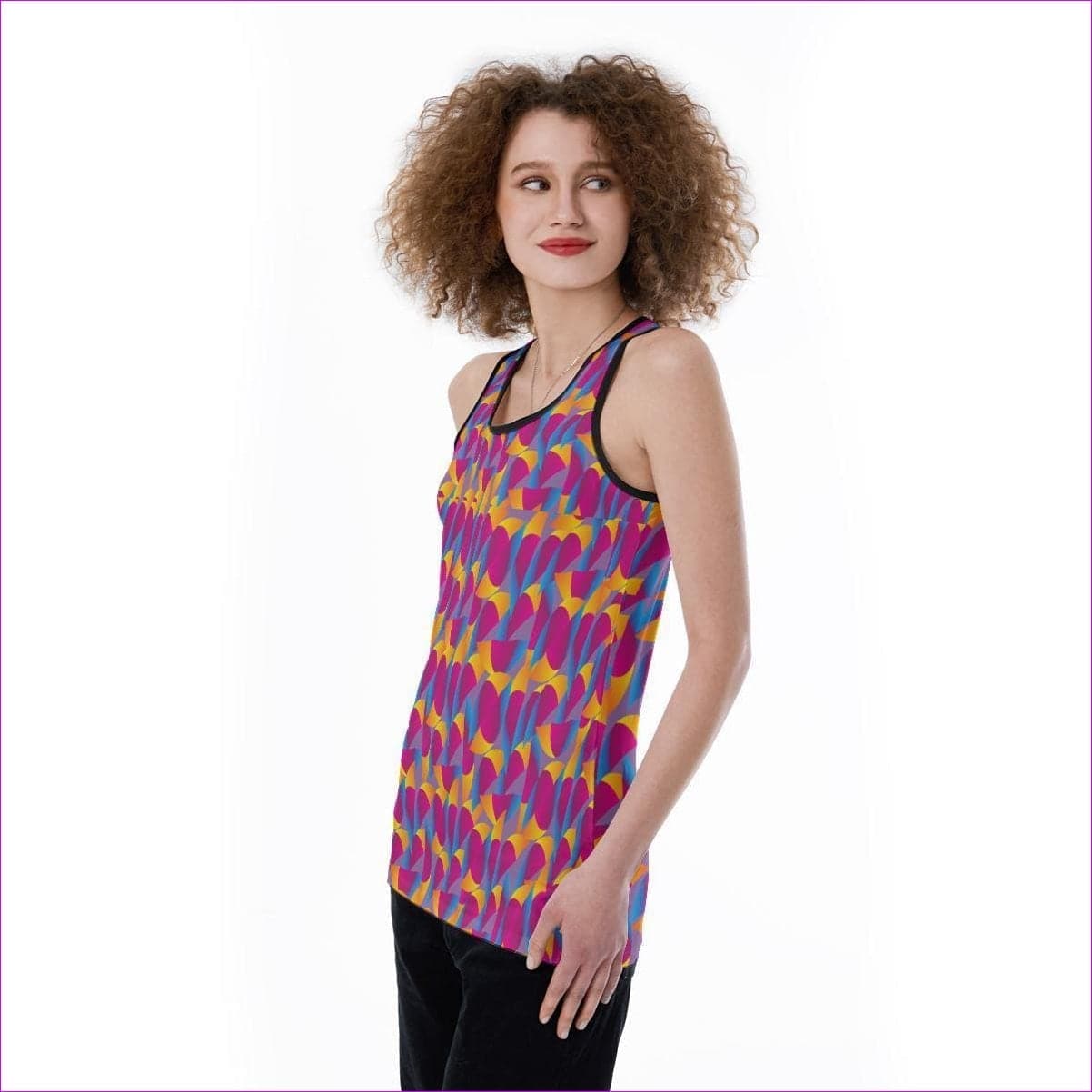 - Vibrant Thang Women's Sliced Back Tank-Top - womens tank top at TFC&H Co.