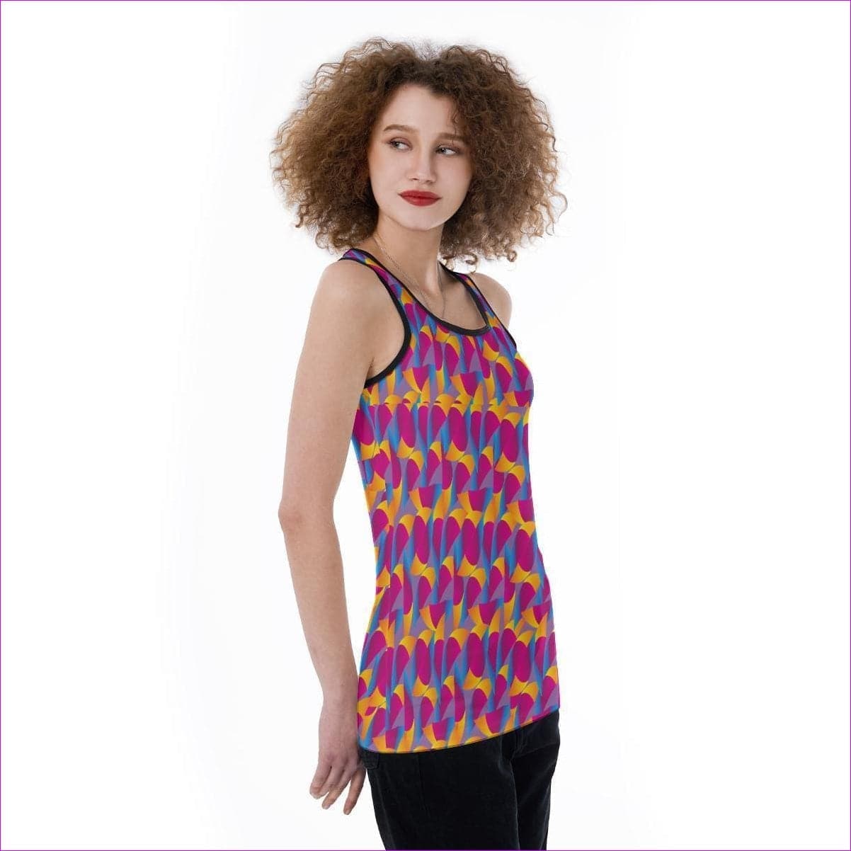 - Vibrant Thang Women's Sliced Back Tank-Top - womens tank top at TFC&H Co.