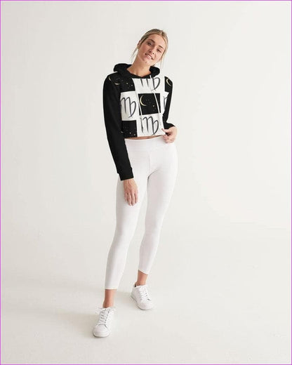 Virgo Moon Women's Cropped Hoodie - women's cropped hoodie at TFC&H Co.