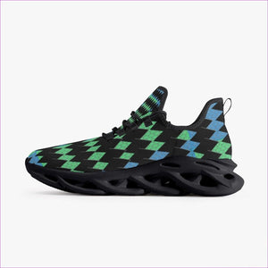 Vitral Bounce Mesh Knit Sneakers - Black - unisex shoe at TFC&H Co.