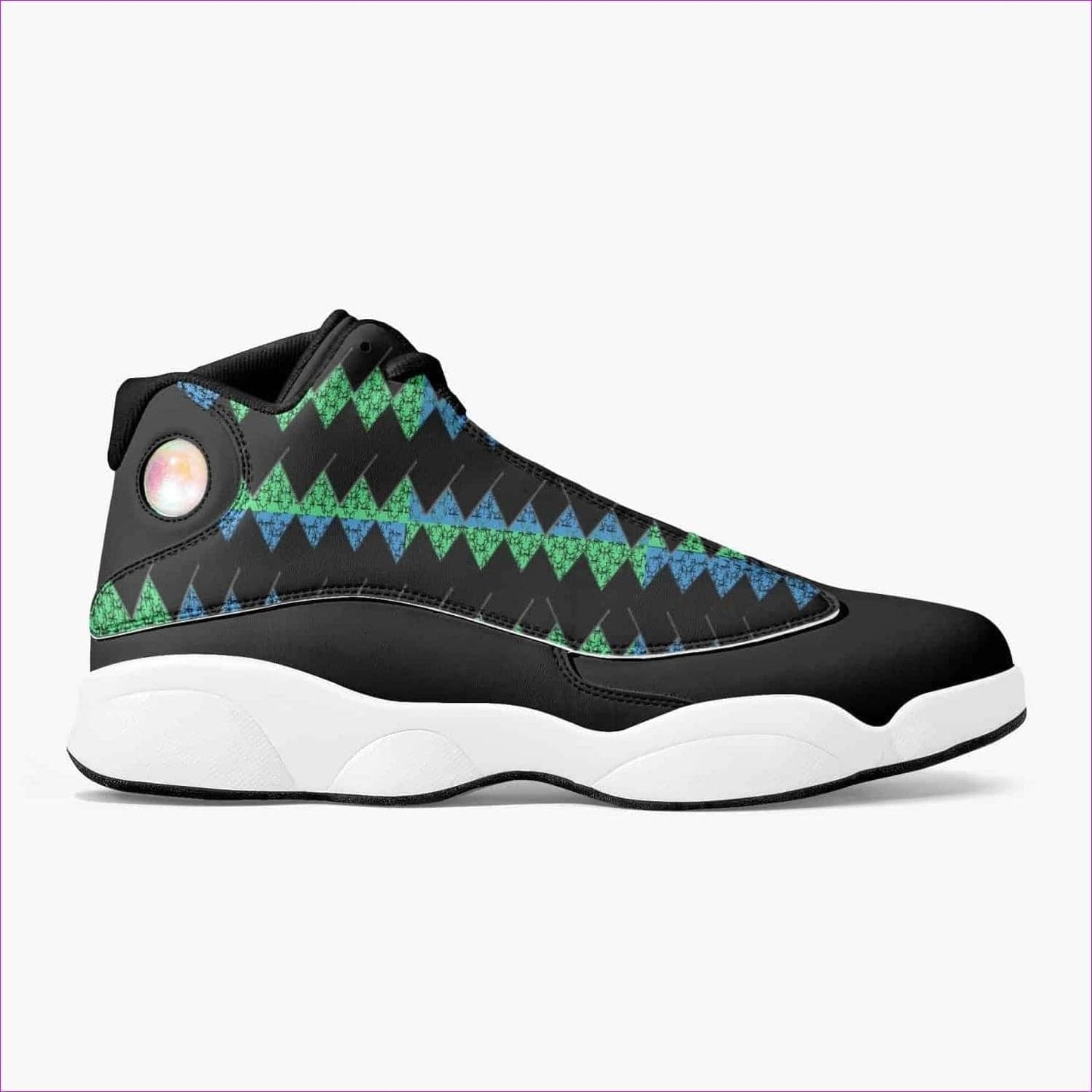 Vitral High-Top Leather Basketball Sneakers - Black - unisex shoe at TFC&H Co.
