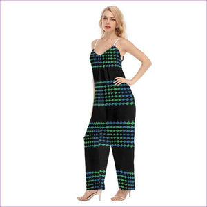 multi-colored - Vitral Women's Loose Cami Jumpsuit - womens jumpsuit at TFC&H Co.