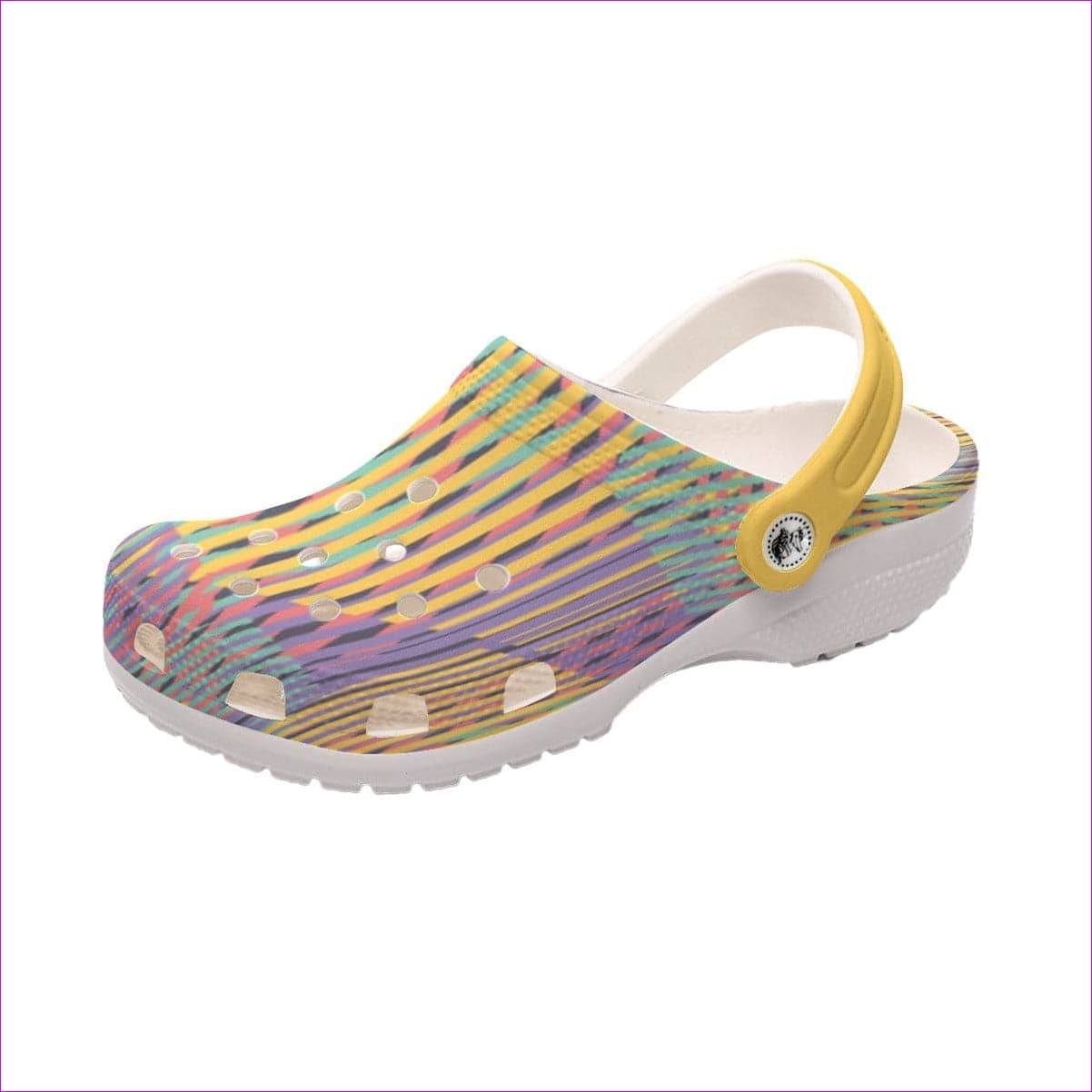 Yellow - Vivid Weaved Women's Classic Clogs - womens clogs at TFC&H Co.